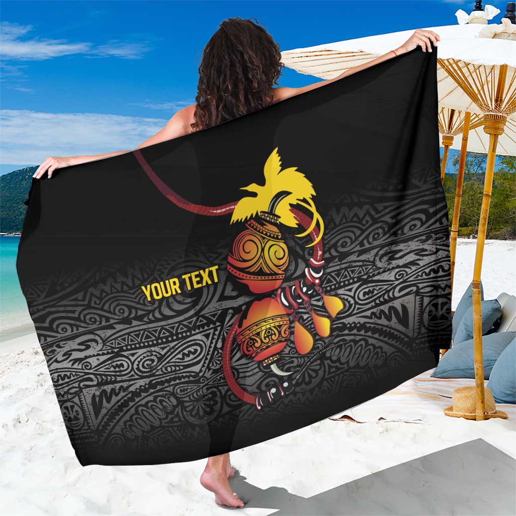 Personalized Papua New Guinea Milne Bay Sarong Bagi Necklace Mix Lime Pot Grunge