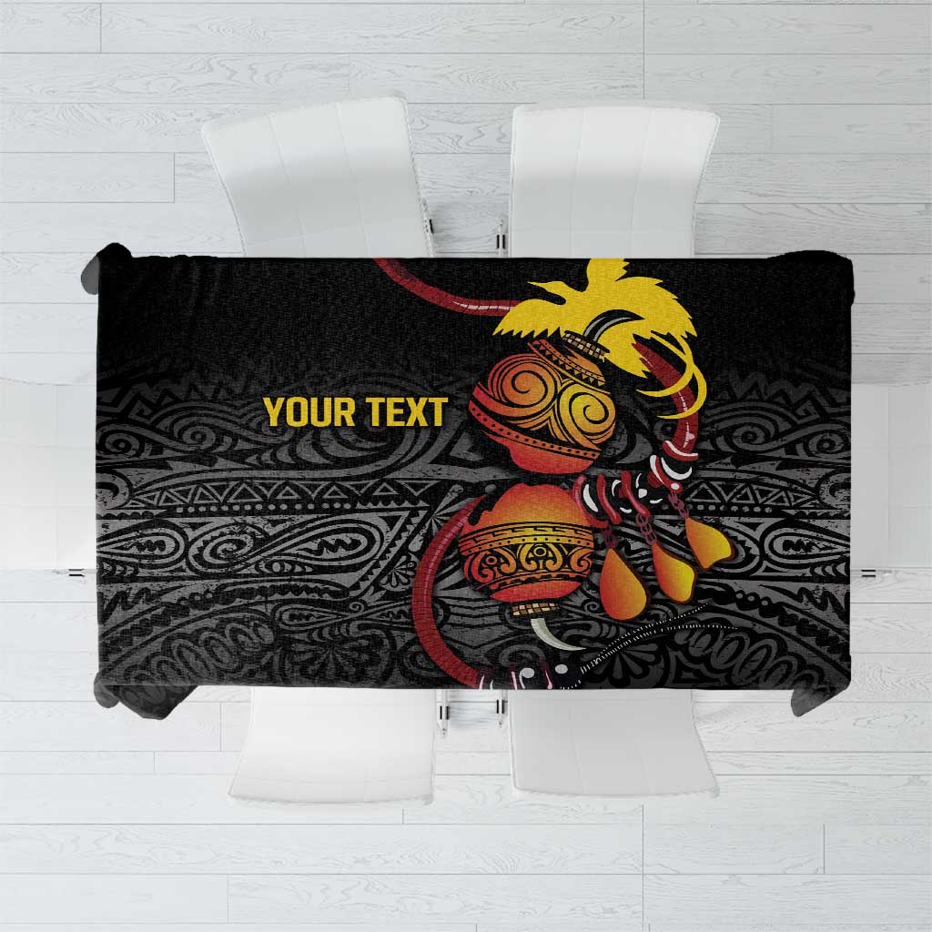 Personalized Papua New Guinea Milne Bay Tablecloth Bagi Necklace Mix Lime Pot Grunge