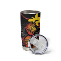 Personalized Papua New Guinea Milne Bay Tumbler Cup Bagi Necklace Mix Lime Pot Grunge