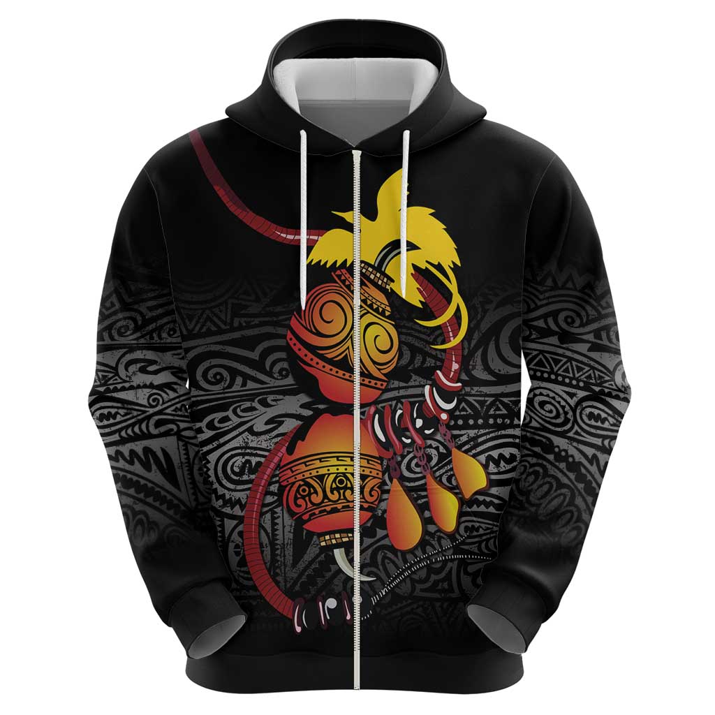 Personalized Papua New Guinea Milne Bay Zip Hoodie Bagi Necklace Mix Lime Pot Grunge