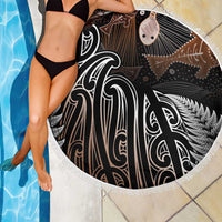 Aotearoa Maori - Australia Indigenous Beach Blanket Koiri Whakairo Mix Aboriginal Art - Polynesian Pride