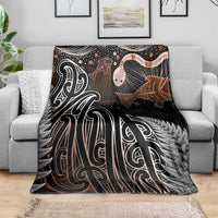 Aotearoa Maori - Australia Indigenous Blanket Koiri Whakairo Mix Aboriginal Art - Polynesian Pride