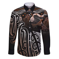 Aotearoa Maori - Australia Indigenous Family Matching Summer Maxi Dress and Hawaiian Shirt Koiri Whakairo Mix Aboriginal Art - Polynesian Pride