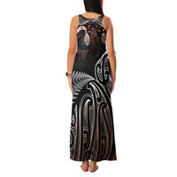Aotearoa Maori - Australia Indigenous Family Matching Tank Maxi Dress and Hawaiian Shirt Koiri Whakairo Mix Aboriginal Art - Polynesian Pride