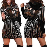Aotearoa Maori - Australia Indigenous Hoodie Dress Koiri Whakairo Mix Aboriginal Art - Polynesian Pride