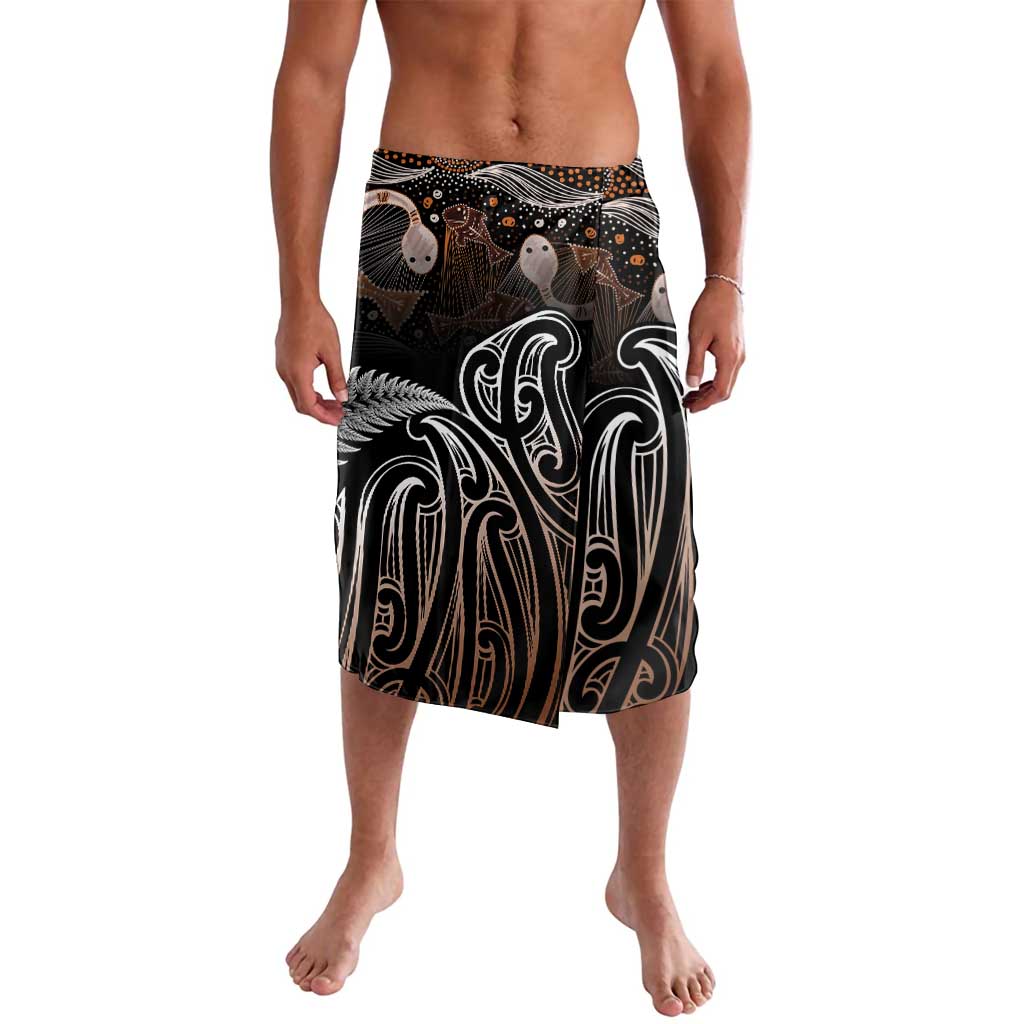 Aotearoa Maori - Australia Indigenous Lavalava Koiri Whakairo Mix Aboriginal Art - Polynesian Pride