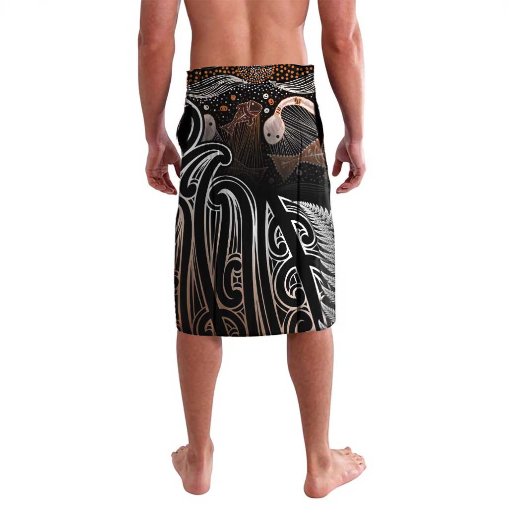 Aotearoa Maori - Australia Indigenous Lavalava Koiri Whakairo Mix Aboriginal Art - Polynesian Pride
