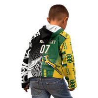 Custom Rugby South Africa New Zealand Greatest Rivals Kid Hoodie Tribal Motifs LT7 - Polynesian Pride