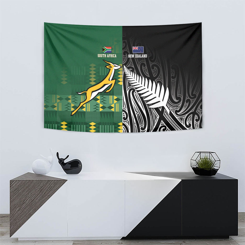 Rugby South Africa New Zealand Greatest Rivals Tapestry Tribal Motifs LT7 - Polynesian Pride