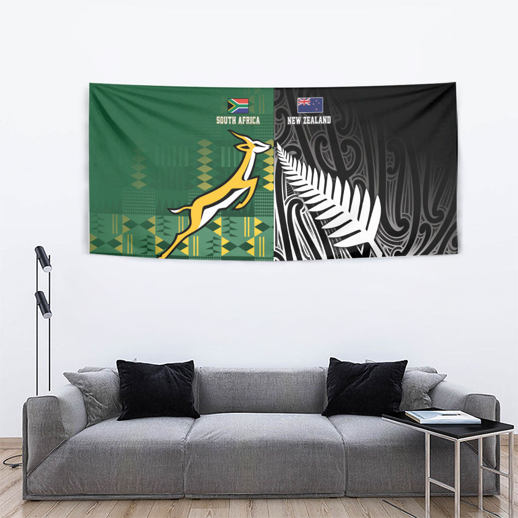 Rugby South Africa New Zealand Greatest Rivals Tapestry Tribal Motifs LT7 - Polynesian Pride