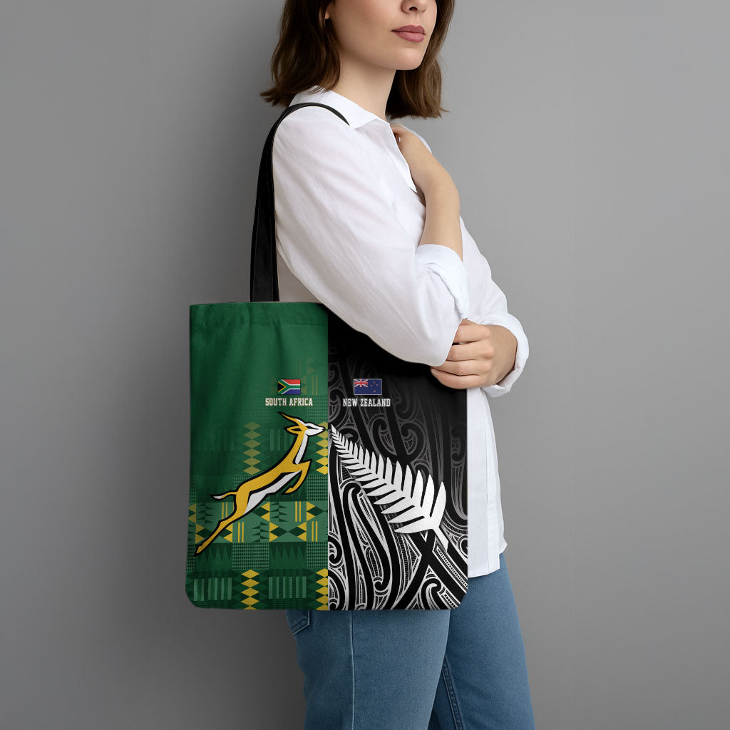 Rugby South Africa New Zealand Greatest Rivals Tote Bag Tribal Motifs LT7 - Polynesian Pride