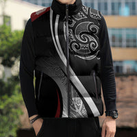 Aotearoa Maori Rugby Custom Sleeveless Puffer Jacket Kapa O Pango LT7 - Polynesian Pride