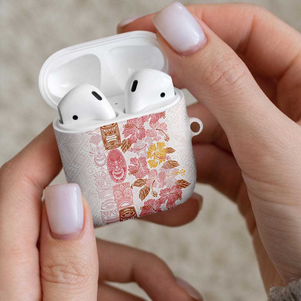 Christmas Aloha Hawaii Tiki AirPods Case Hibiscus Spring Colors - Polynesian Pride