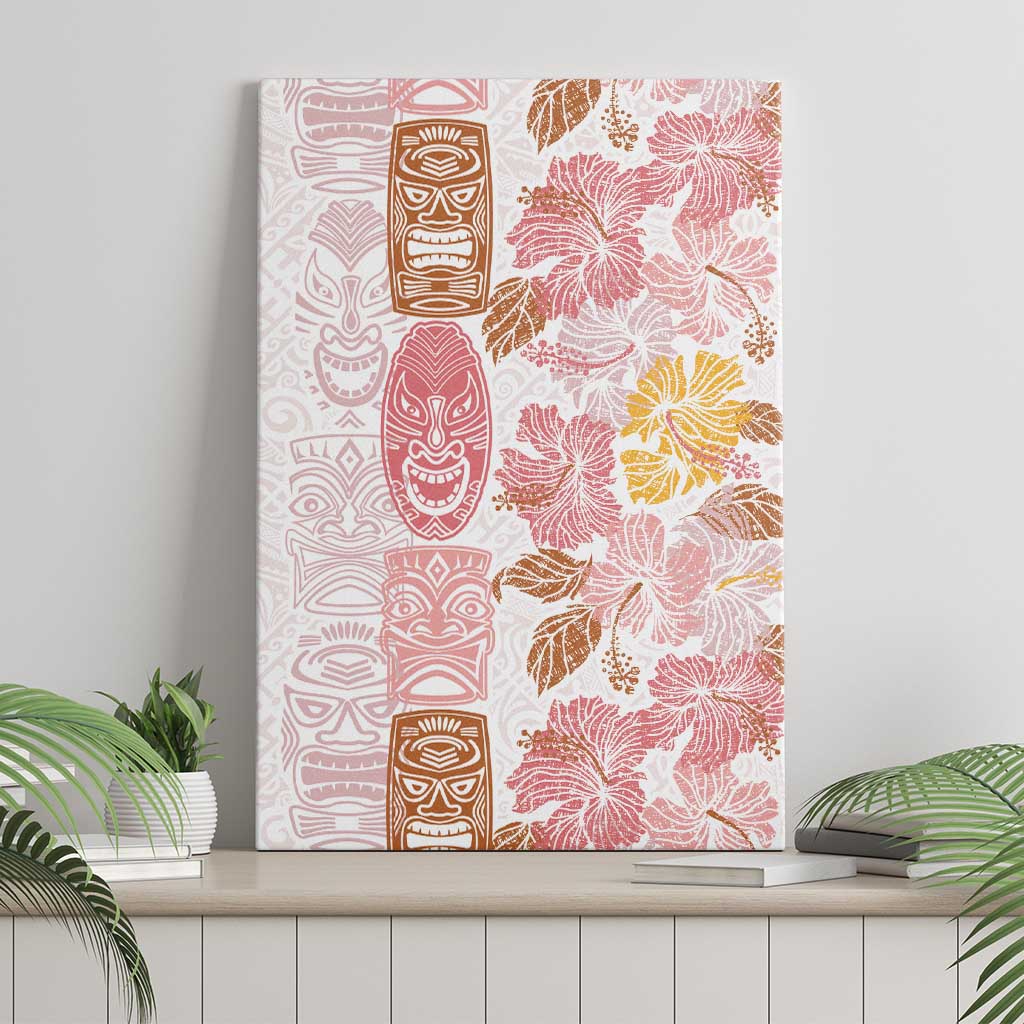 Christmas Aloha Hawaii Tiki Canvas Wall Art Hibiscus Spring Colors - Polynesian Pride