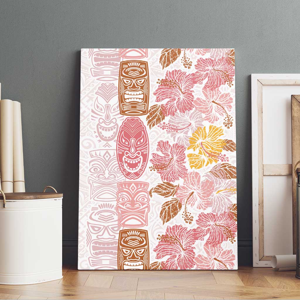 Christmas Aloha Hawaii Tiki Canvas Wall Art Hibiscus Spring Colors - Polynesian Pride