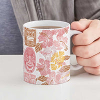 Christmas Aloha Hawaii Tiki Ceramic Mug Hibiscus Spring Colors - Polynesian Pride