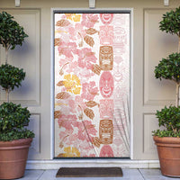 Christmas Aloha Hawaii Tiki Door Cover Hibiscus Spring Colors - Polynesian Pride