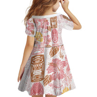 Christmas Aloha Hawaii Tiki Family Matching Puletasi and Hawaiian Shirt Hibiscus Spring Colors - Polynesian Pride