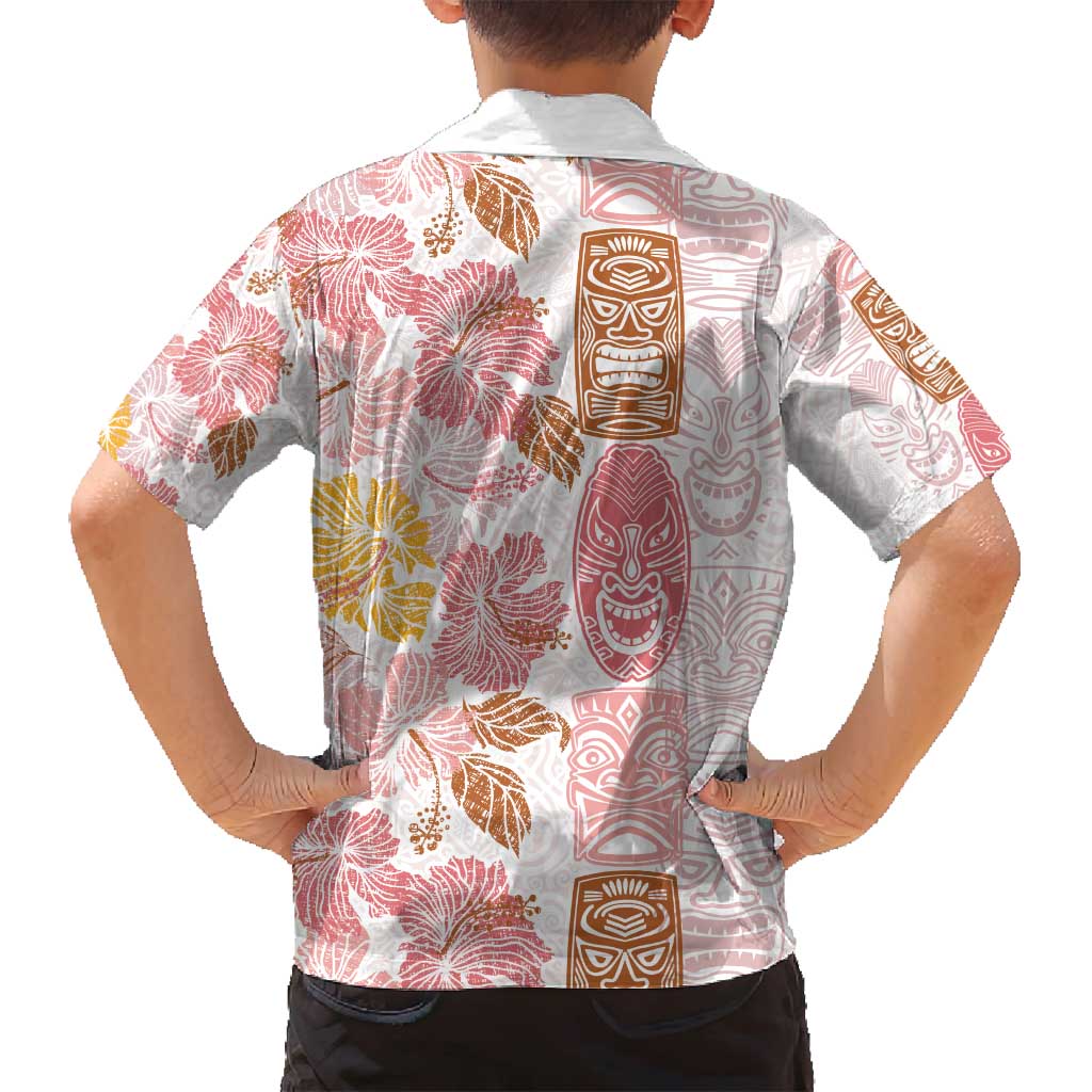 Christmas Aloha Hawaii Tiki Family Matching Summer Maxi Dress and Hawaiian Shirt Hibiscus Spring Colors - Polynesian Pride