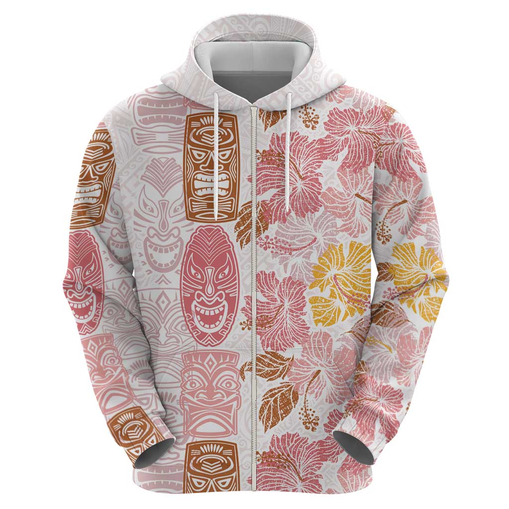 Christmas Aloha Hawaii Tiki Hoodie Hibiscus Spring Colors - Polynesian Pride