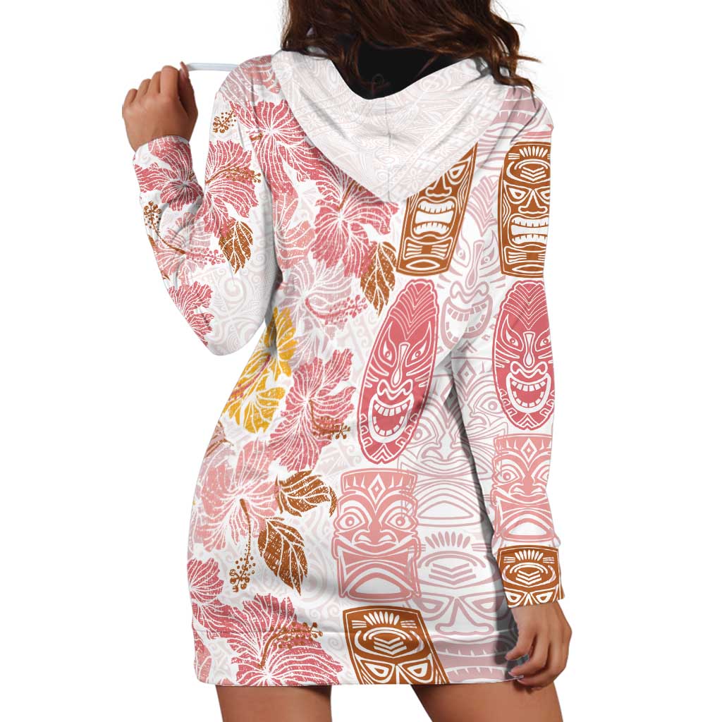 Christmas Aloha Hawaii Tiki Hoodie Dress Hibiscus Spring Colors - Polynesian Pride