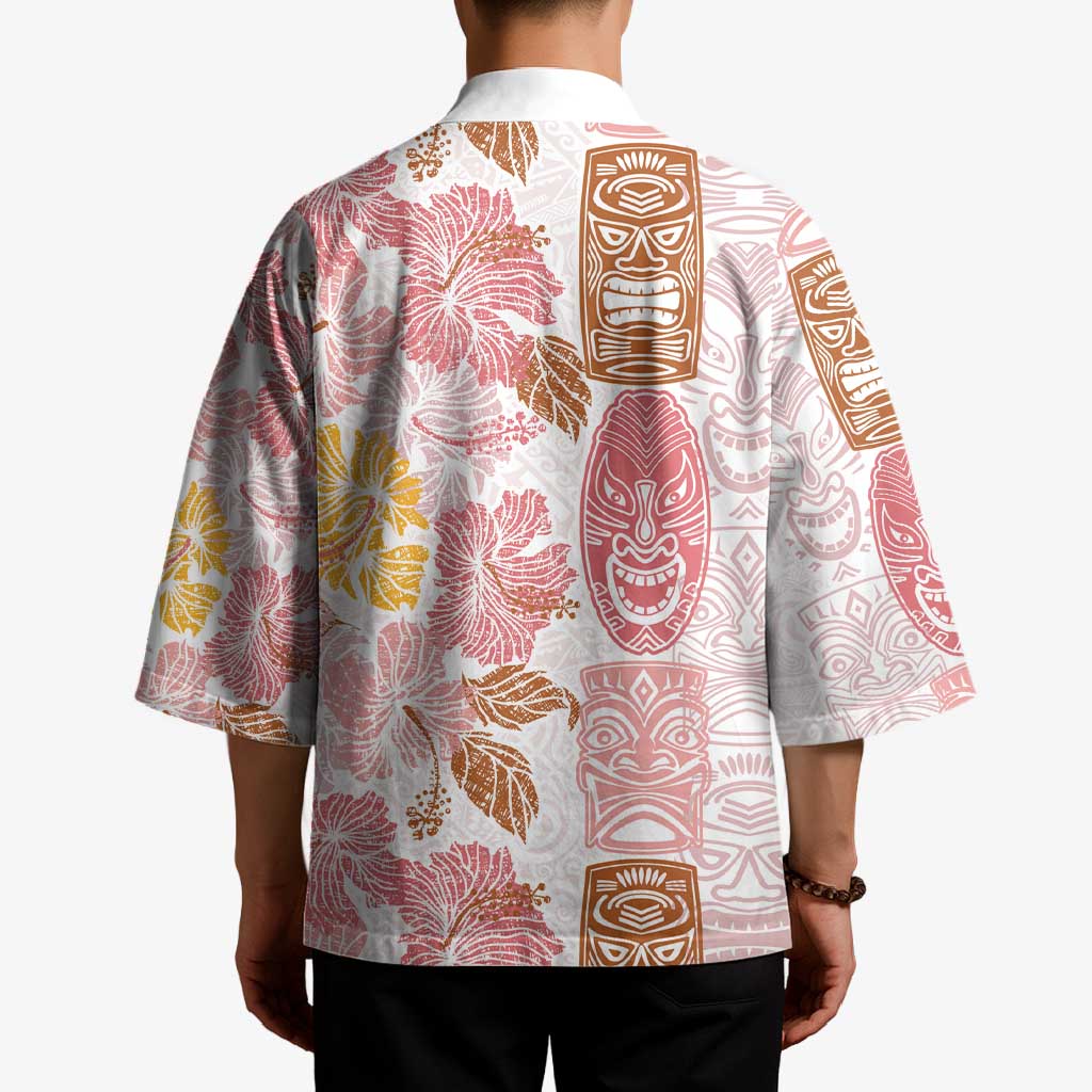 Christmas Aloha Hawaii Tiki Kimono Hibiscus Spring Colors - Polynesian Pride