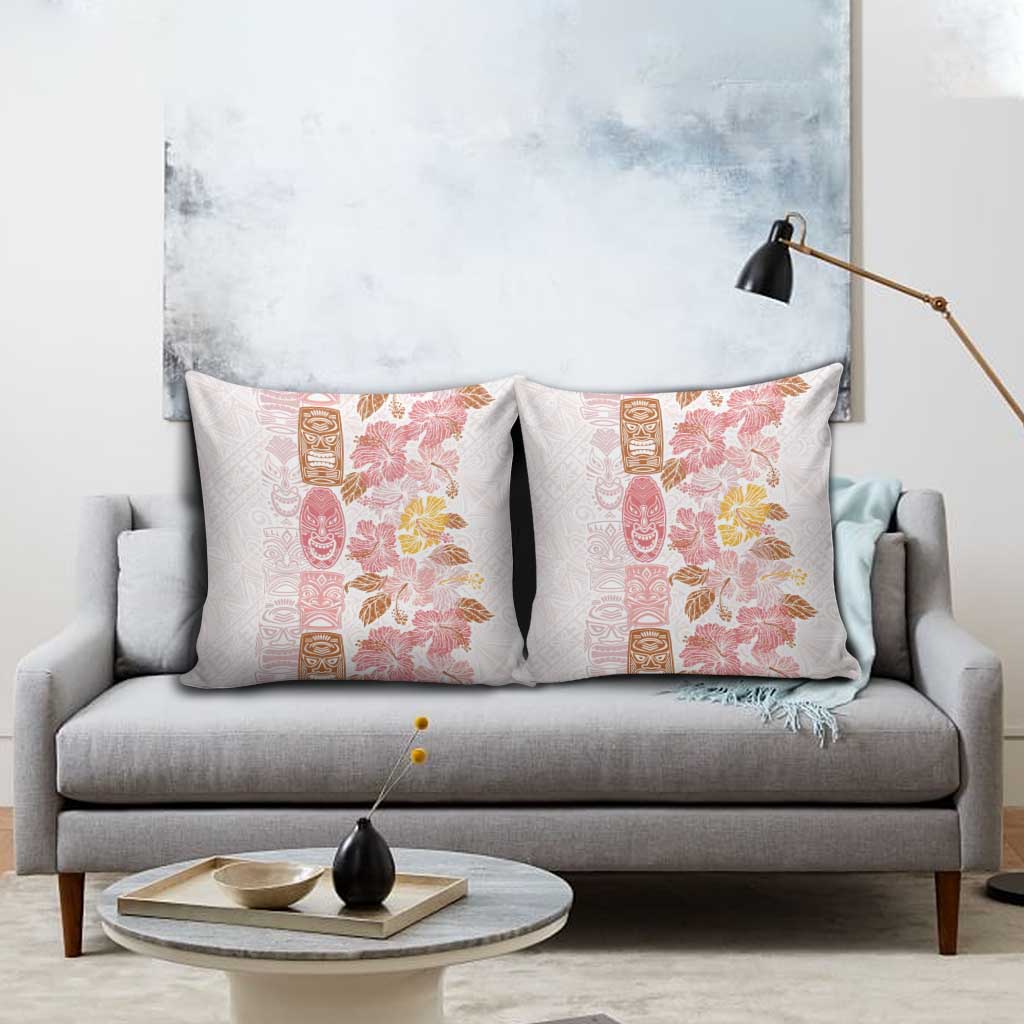 Christmas Aloha Hawaii Tiki Pillow Cover Hibiscus Spring Colors - Polynesian Pride