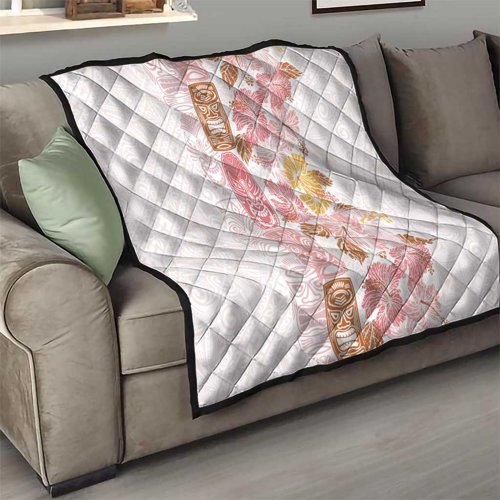 Christmas Aloha Hawaii Tiki Quilt Hibiscus Spring Colors - Polynesian Pride