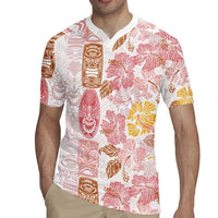 Christmas Aloha Hawaii Tiki Rugby Jersey Hibiscus Spring Colors - Polynesian Pride