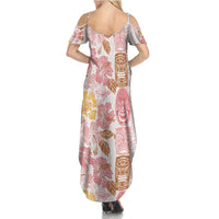 Christmas Aloha Hawaii Tiki Summer Maxi Dress Hibiscus Spring Colors - Polynesian Pride