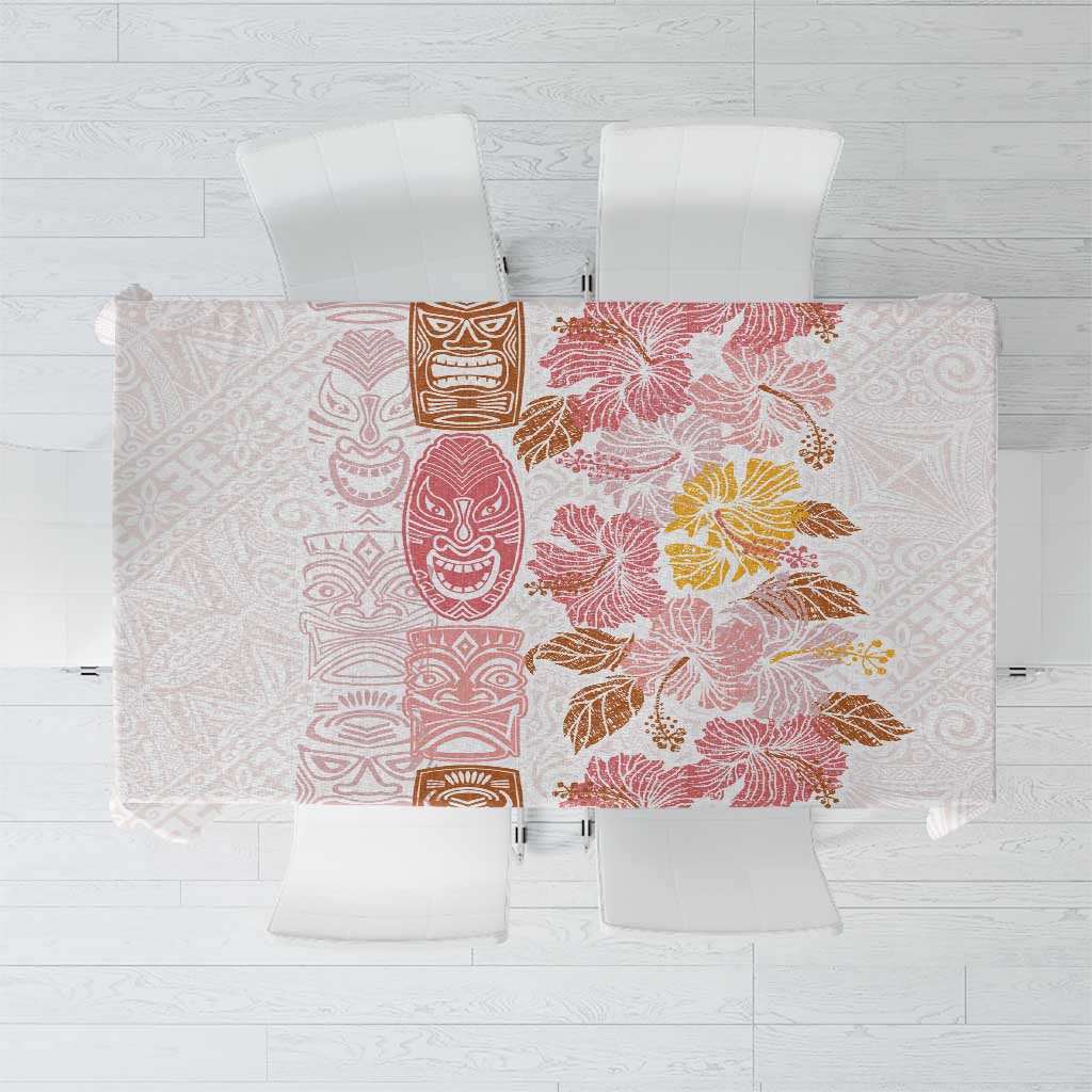 Christmas Aloha Hawaii Tiki Tablecloth Hibiscus Spring Colors - Polynesian Pride