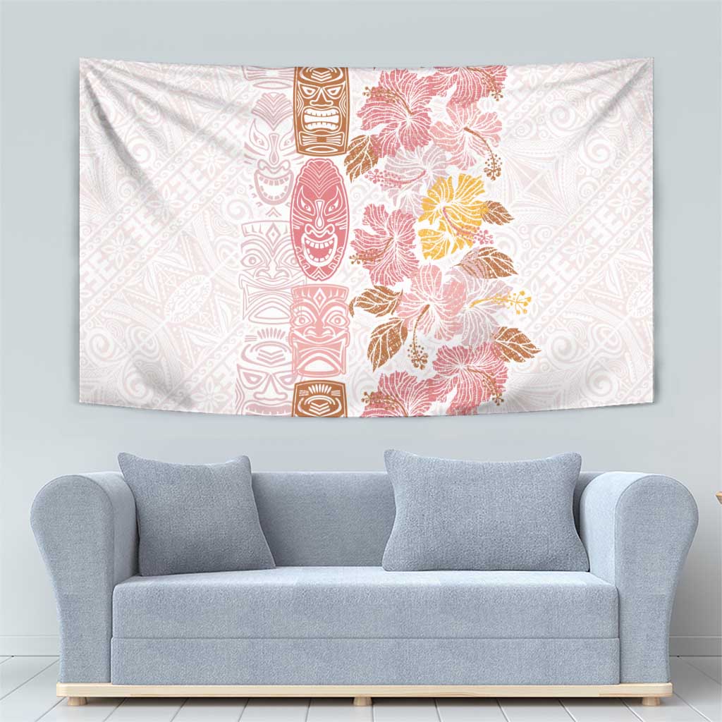 Christmas Aloha Hawaii Tiki Tapestry Hibiscus Spring Colors - Polynesian Pride