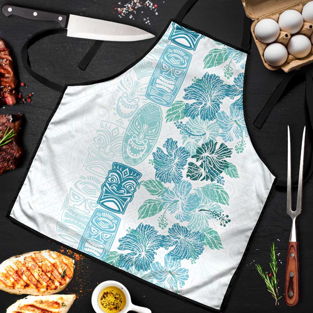 Christmas Aloha Hawaii Tiki Apron Hibiscus Summer Colors - Polynesian Pride