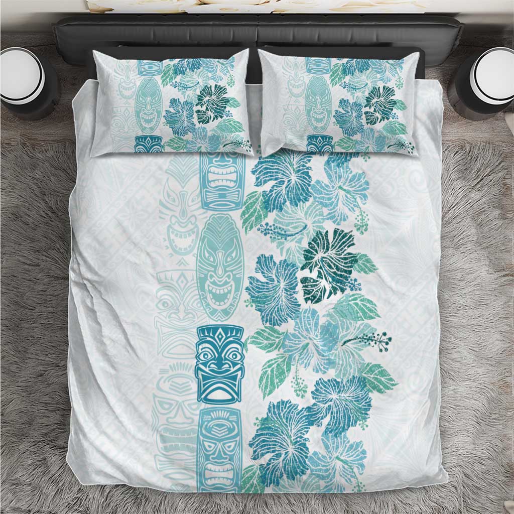 Christmas Aloha Hawaii Tiki Bedding Set Hibiscus Summer Colors - Polynesian Pride