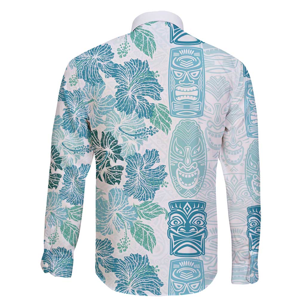 Christmas Aloha Hawaii Tiki Family Matching Mermaid Dress and Hawaiian Shirt Hibiscus Summer Colors - Polynesian Pride