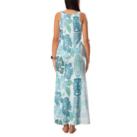 Christmas Aloha Hawaii Tiki Family Matching Tank Maxi Dress and Hawaiian Shirt Hibiscus Summer Colors - Polynesian Pride