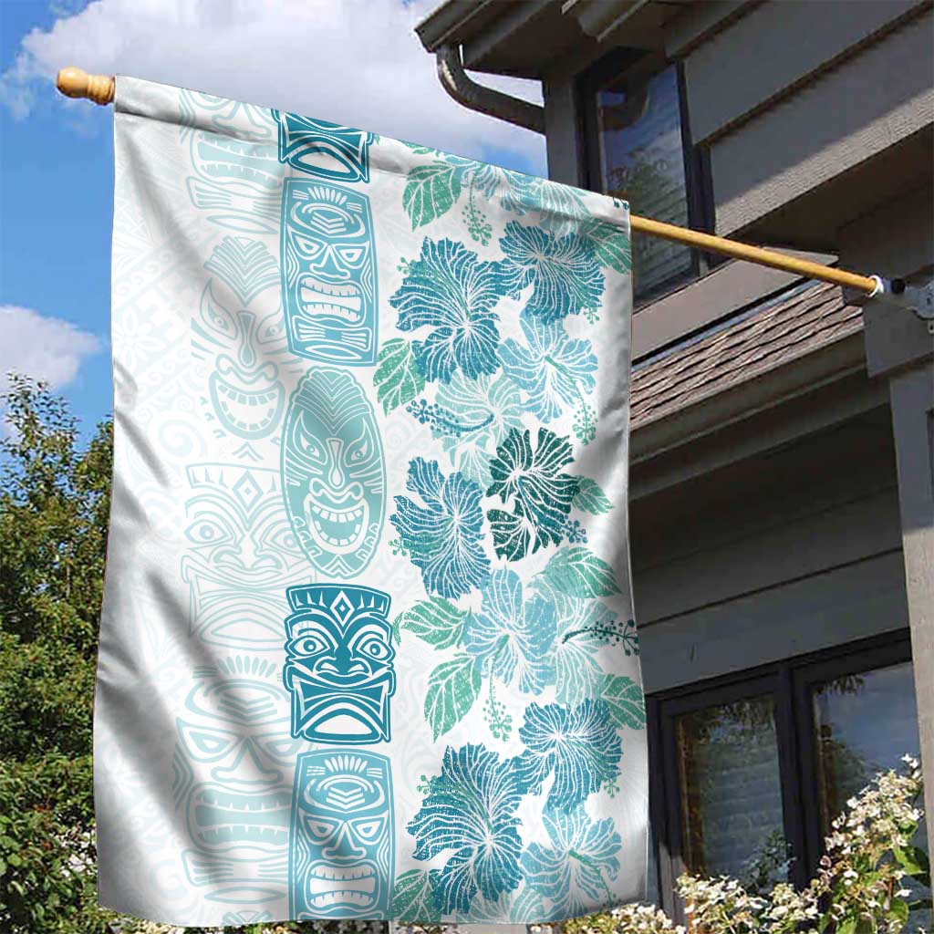 Christmas Aloha Hawaii Tiki Garden Flag Hibiscus Summer Colors - Polynesian Pride