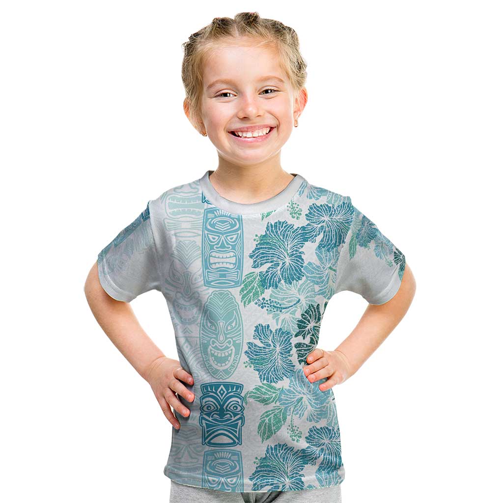 Christmas Aloha Hawaii Tiki Kid T Shirt Hibiscus Summer Colors - Polynesian Pride