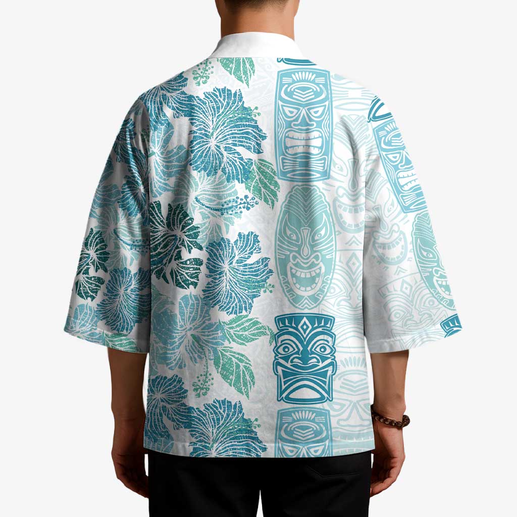 Christmas Aloha Hawaii Tiki Kimono Hibiscus Summer Colors - Polynesian Pride