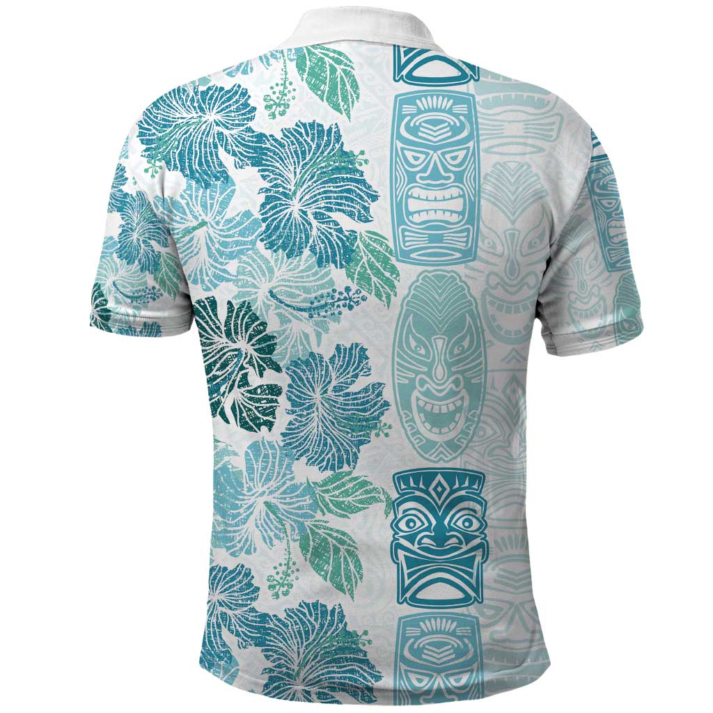 Christmas Aloha Hawaii Tiki Polo Shirt Hibiscus Summer Colors - Polynesian Pride