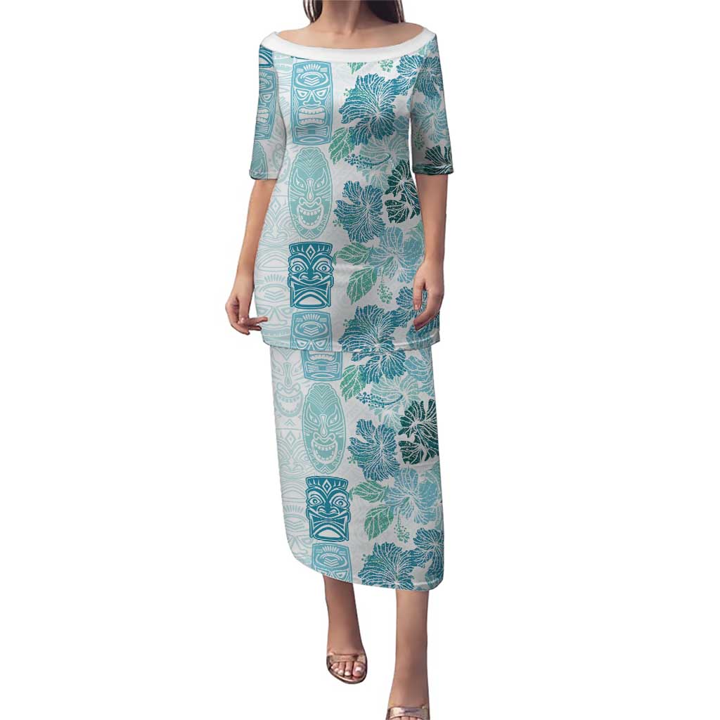 Christmas Aloha Hawaii Tiki Puletasi Hibiscus Summer Colors - Polynesian Pride