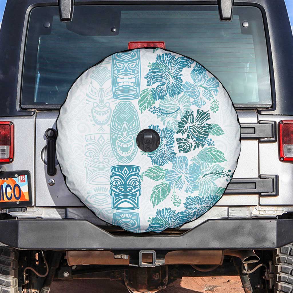 Christmas Aloha Hawaii Tiki Spare Tire Cover Hibiscus Summer Colors - Polynesian Pride