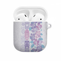 Christmas Aloha Hawaii Tiki AirPods Case Hibiscus Winter Colors - Polynesian Pride