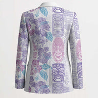 Christmas Aloha Hawaii Tiki Blazer Hibiscus Winter Colors - Polynesian Pride