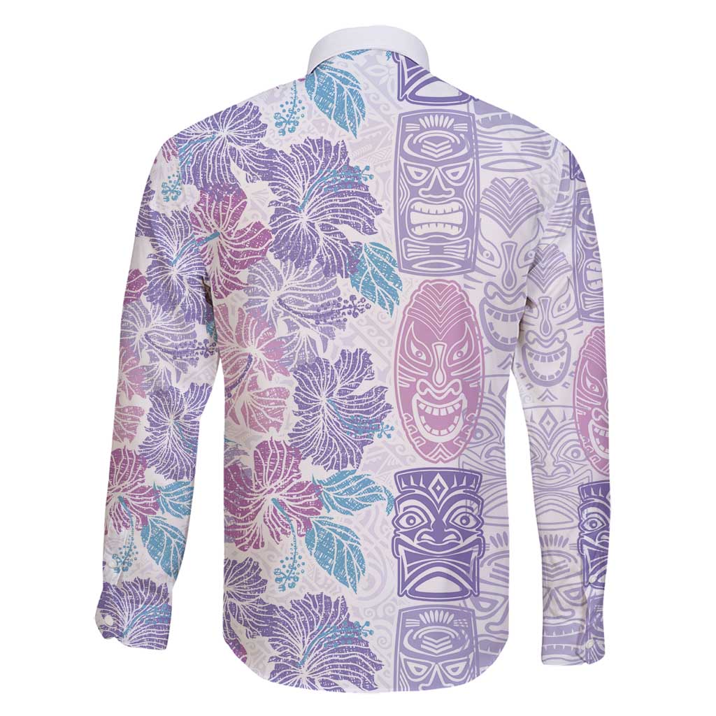 Christmas Aloha Hawaii Tiki Family Matching Tank Maxi Dress and Hawaiian Shirt Hibiscus Winter Colors - Polynesian Pride