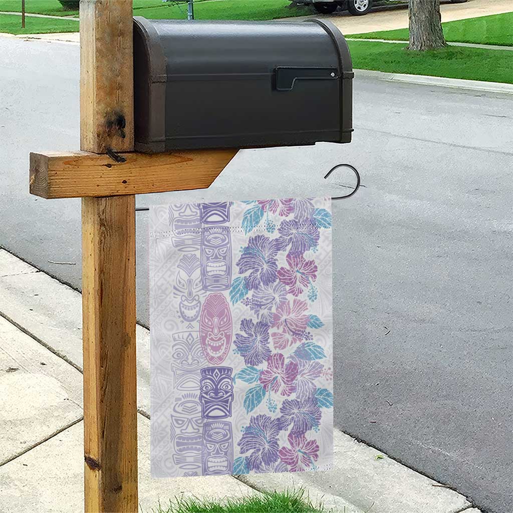 Christmas Aloha Hawaii Tiki Garden Flag Hibiscus Winter Colors - Polynesian Pride