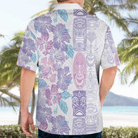 Christmas Aloha Hawaii Tiki Hawaiian Shirt Hibiscus Winter Colors - Polynesian Pride
