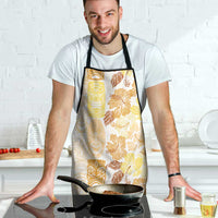 Christmas Aloha Hawaii Tiki Apron Hibiscus Autumn Colors - Polynesian Pride