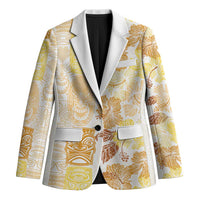 Christmas Aloha Hawaii Tiki Blazer Hibiscus Autumn Colors - Polynesian Pride