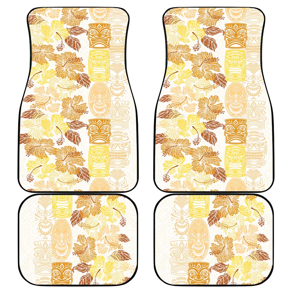 Christmas Aloha Hawaii Tiki Car Mats Hibiscus Autumn Colors - Polynesian Pride